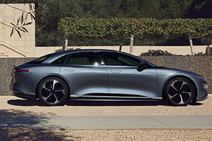 2023 Lucid Air Pure AWD with 20 inch wheels