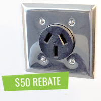 DPI NEMA 14-50 or 12-30 outlet Rebate  - $50 logo